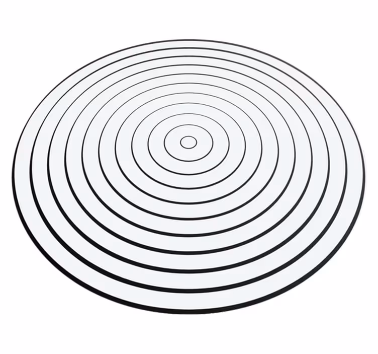 Ondes sonores de tapis vinyle minimaliste - TenStickers