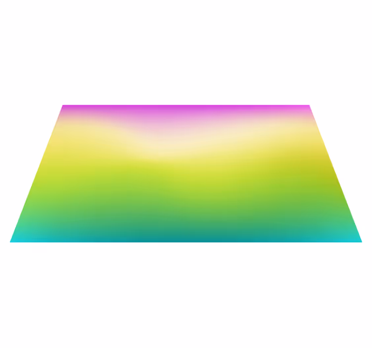 Magnifique tapis en vinyle moderne de couleur fluorescente - TenStickers
