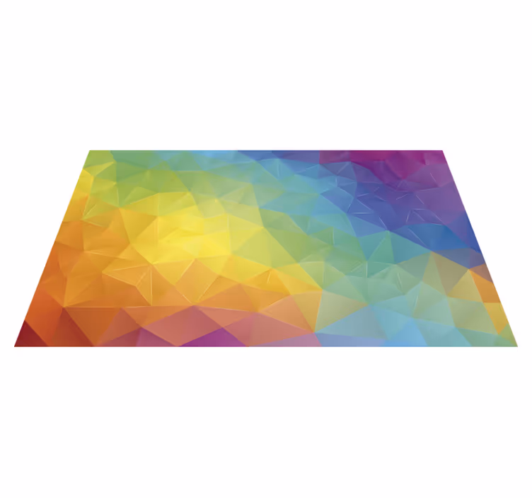 Superbe tapis en vinyle mosaïque colorée - TenStickers
