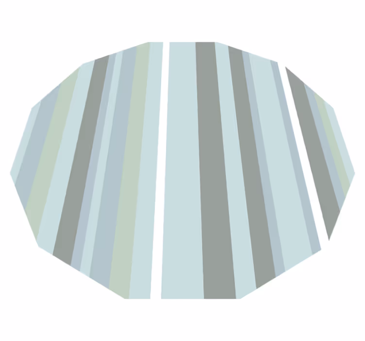 Fabuleux tapis en vinyle de style nordique bleu polygonal - TenStickers