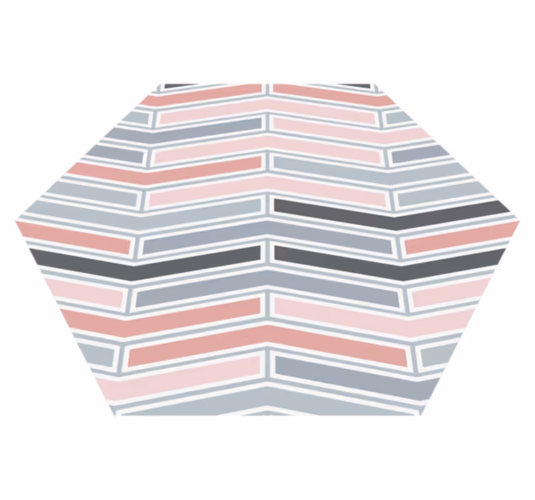 Incroyable tapis vinyle hexagonal de style nordique - TenStickers
