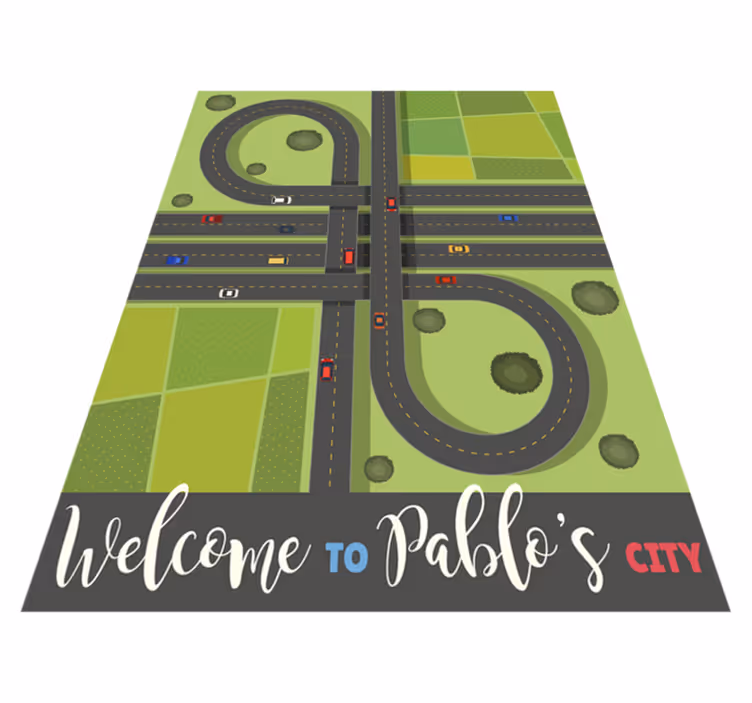 Tapis en autocollant pour enfant avec nom - TenStickers