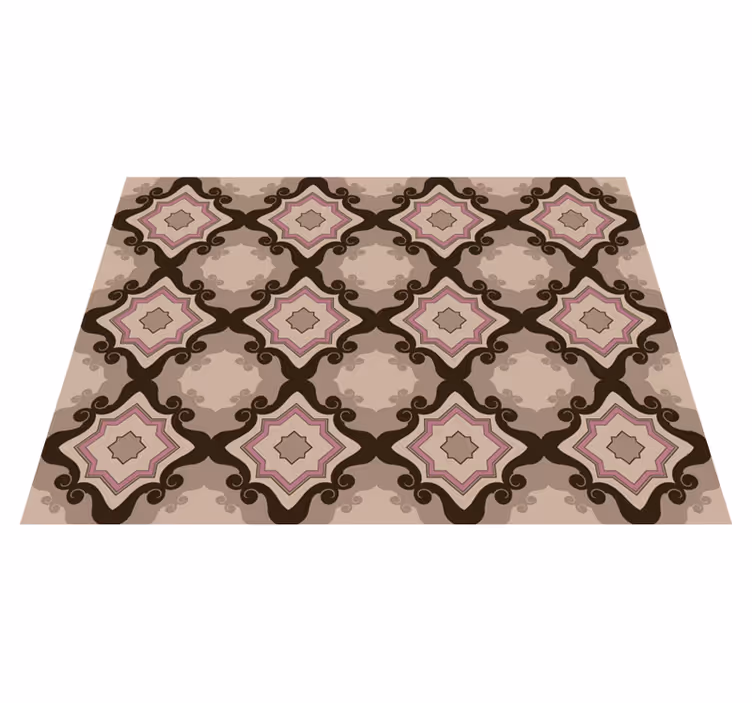 Tapis vinyle salon modèle de carreaux de mosaïque - TenStickers
