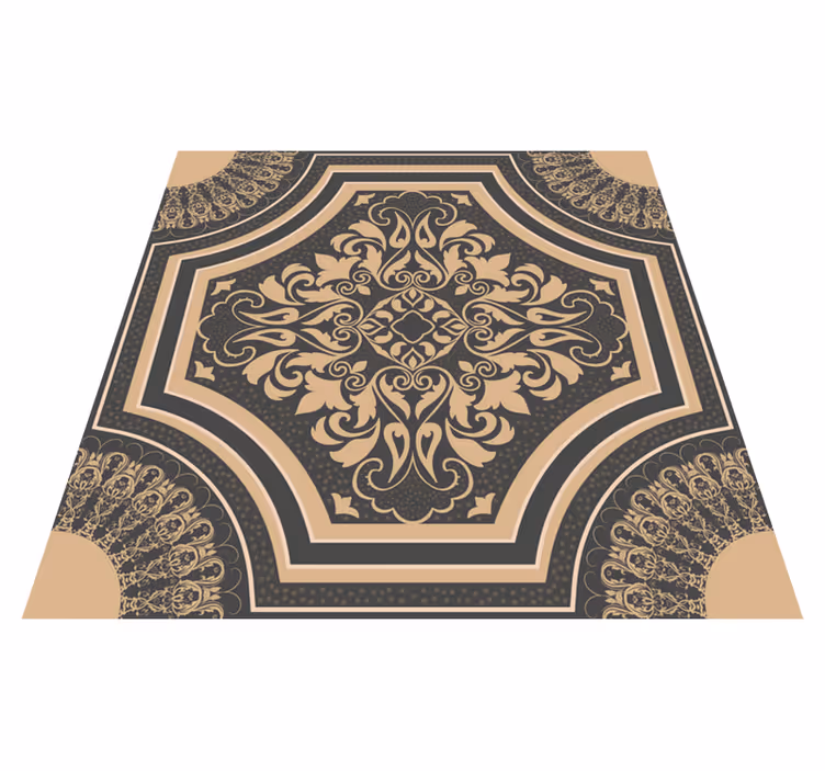 Fantastique tapis vintage en vinyle de style baroque - TenStickers