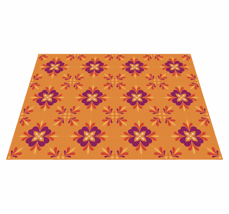 Tapis de cuisine vinyle carreaux colorés magnifiques - TenStickers