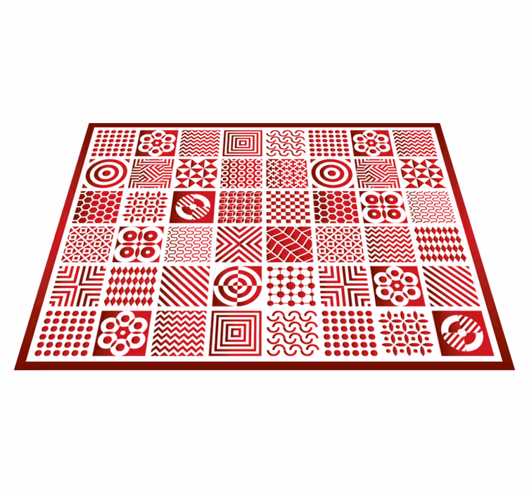 Tapis en vinyle tuiles colorées spectaculaires - TenStickers