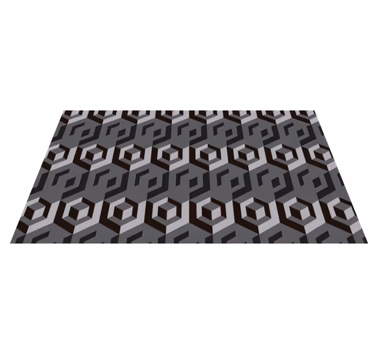 Tapis vinyle cuisine rectangulaire géométrique - TenStickers