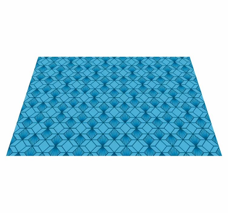 Tapis vinyle géométrique affichage de motifs géométriques - TenStickers