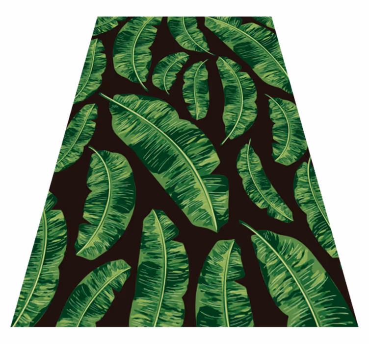 Tapis vinyle élégant feuilles tropicales - TenStickers