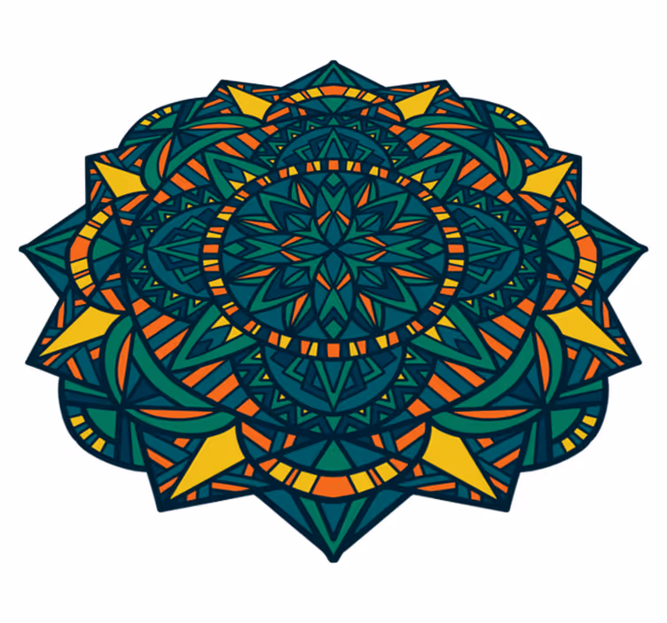 Tapis vinyle merveilleux style zen mandala - TenStickers