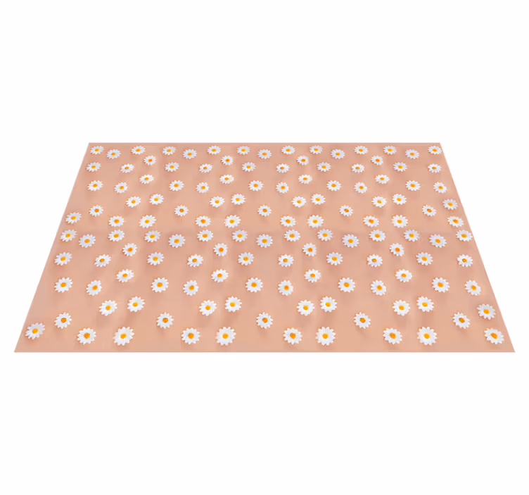 Tapis vinyle fleurs et plantes motif de marguerites florales - TenStickers