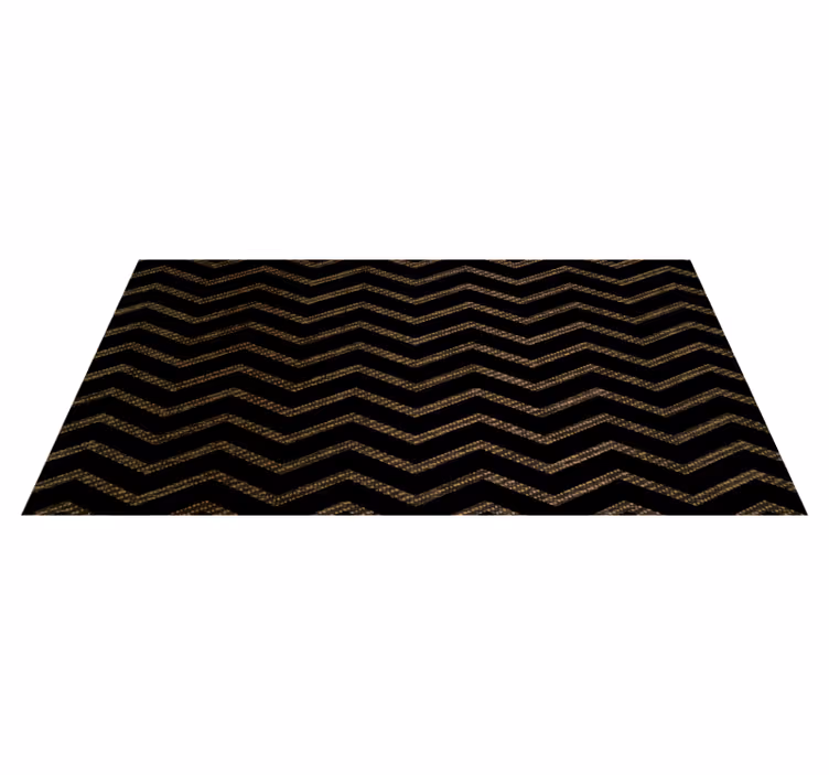 Tapis vinyle rayures motif à bandes en chevrons - TenStickers