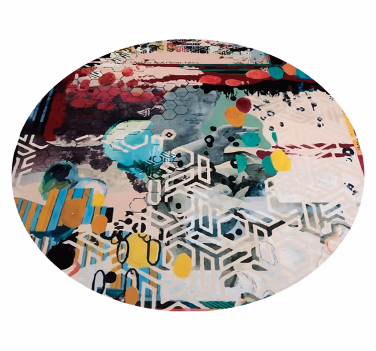 Tapis vinyle moderne mélange d'art urbain - TenStickers