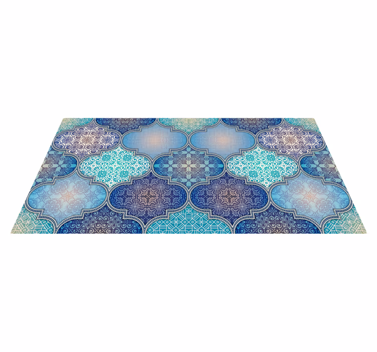 Carrés ornementaux tapis ethniques en vinyle - TenStickers