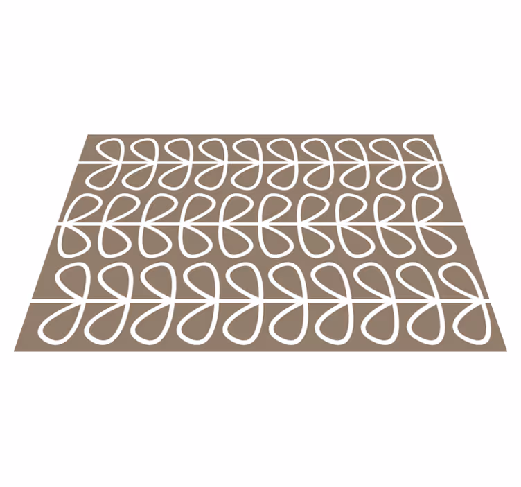 Tapis vinyle géométrique Élément de boucle géométrique - TenStickers