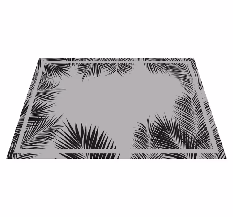 Tapis de salon autocollant vinyle fougère - TenStickers