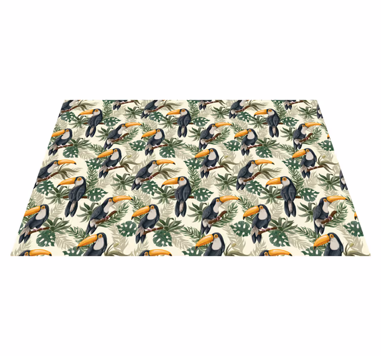 Tapis autocollant toucan paradis animal - TenStickers