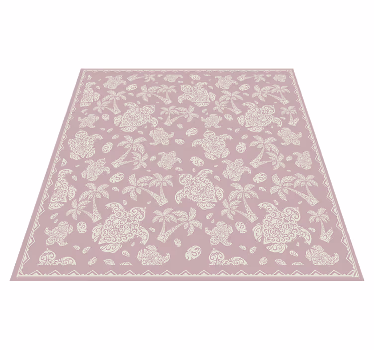 Tapis vinyle mandala paisley - TenStickers