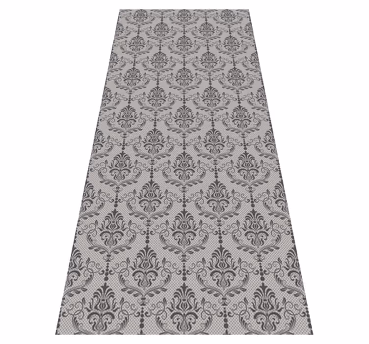 tapis vinyle retro Ornement floral - TenStickers