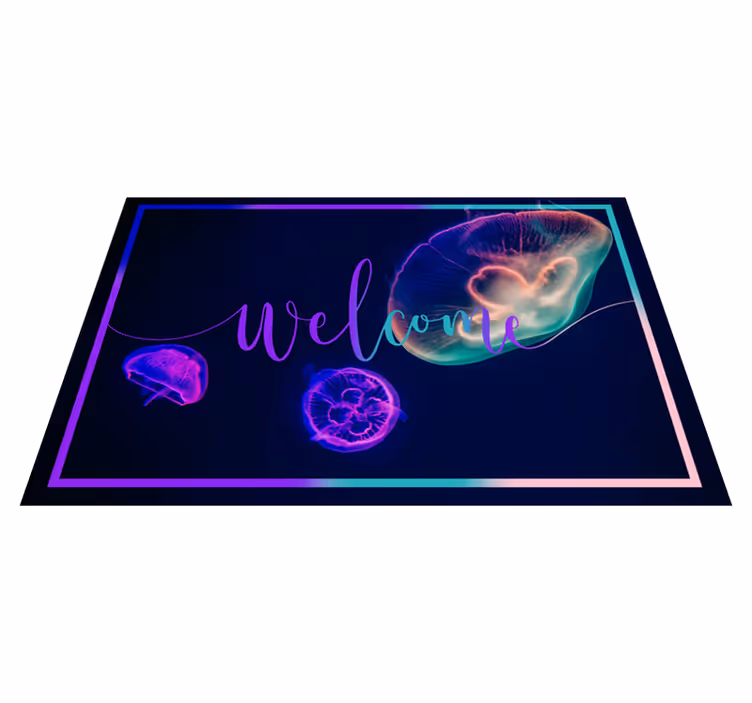tapis vinyle animal Méduses multicolores - TenStickers