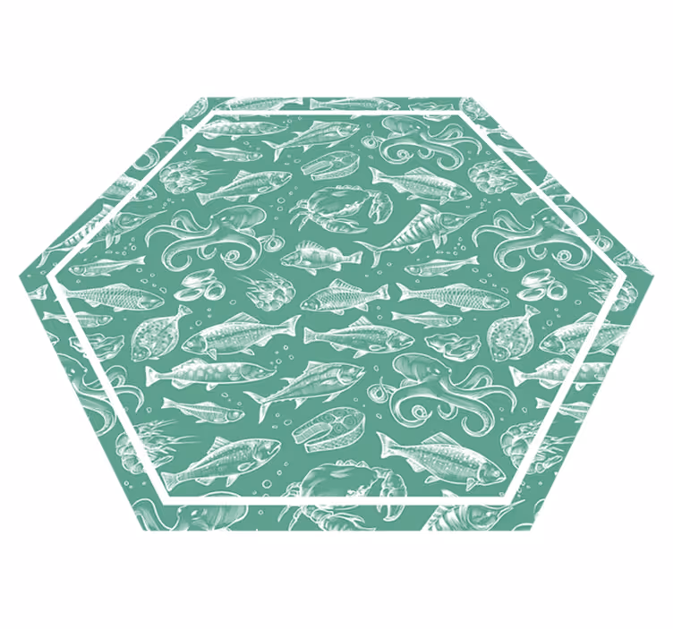 Tapis vinyle animal enchantement aquatique - TenStickers