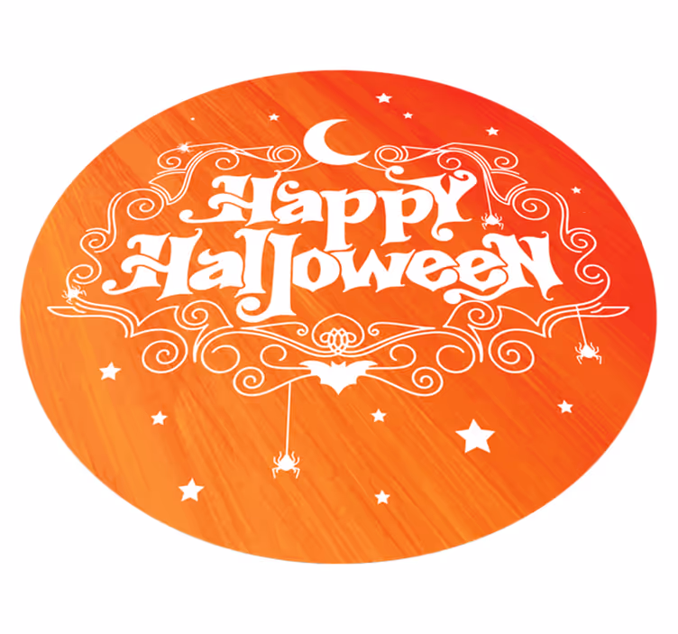 Tapis vinyle halloween festif circulaire - TenStickers