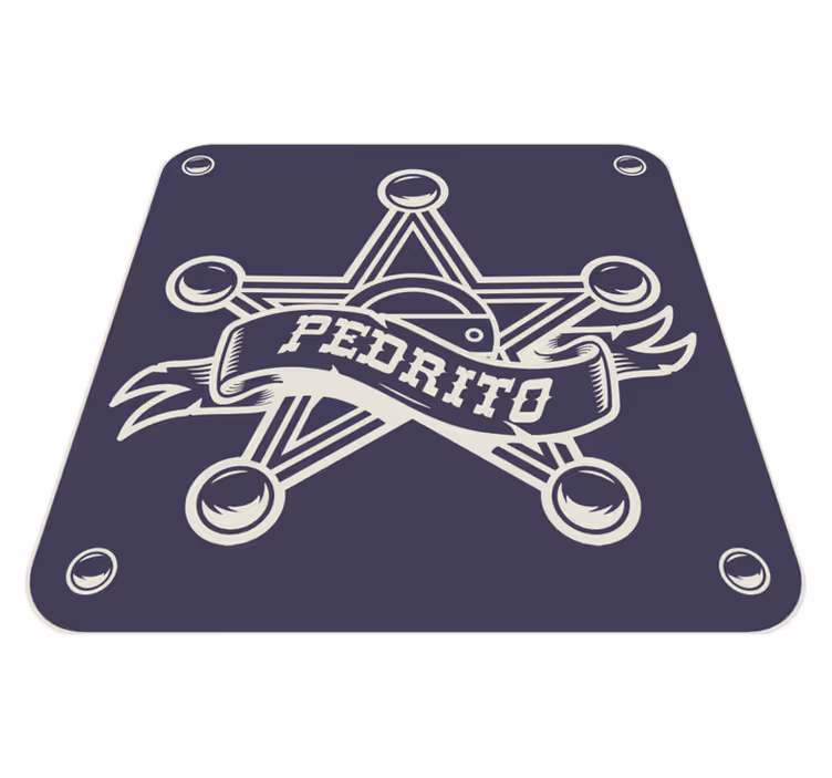 Tapis vinyle personnalisé insigne personnalisé - TenStickers