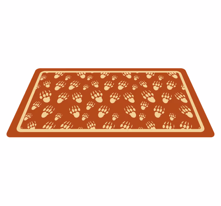 Tapis vinyle animal Empreinte de porc-épic - TenStickers