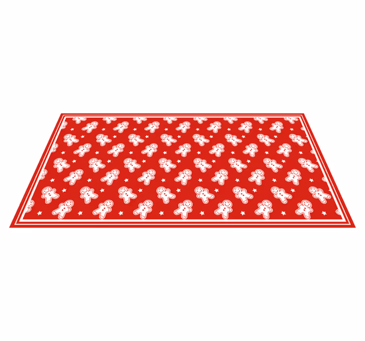 Tapis vinyle noël fête du pain d'épices - TenStickers