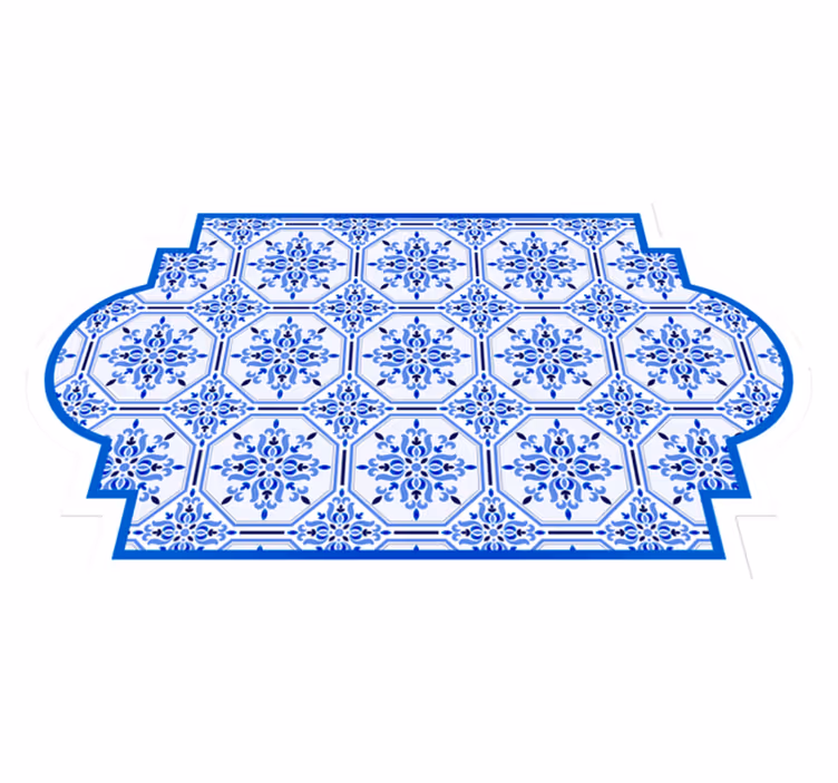 tapis vinyle carreaux Style de tuiles de lisbonne - TenStickers
