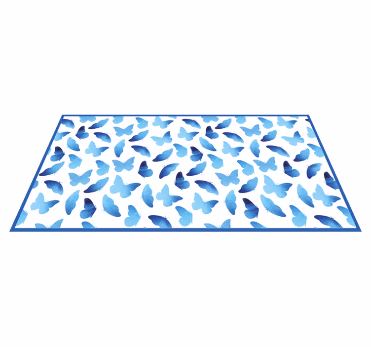 tapis vinyle animal Papillons peints - TenStickers