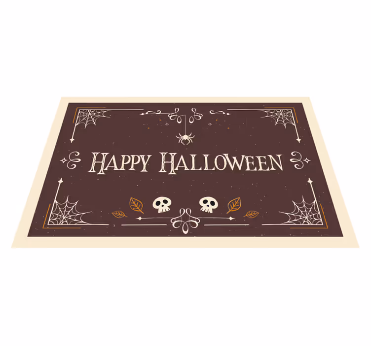 Tapis vinyle halloween thème de la fête d'halloween - TenStickers