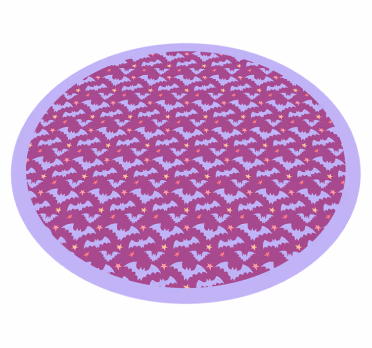 Tapis vinyle halloween motif chauve-souris - TenStickers