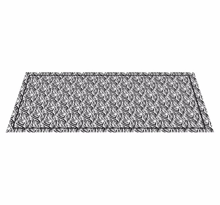 Tapis vinyle animal torsades zébrées - TenStickers