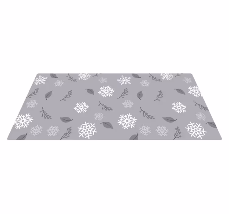 Tapis vinyle noël motif de tourbillon saisonnier - TenStickers