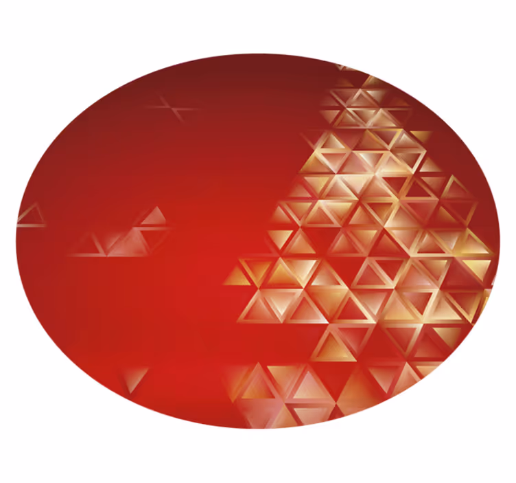 Tapis vinyle géométrique ombre sphérique - TenStickers