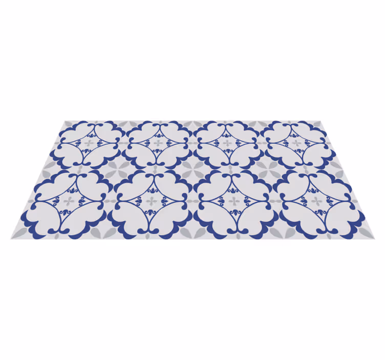 tapis vinyle mosaique en vinyle mosaïque gris clair - TenStickers