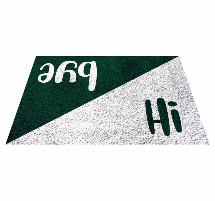 Tapis vinyle citation prahs salut salutations - TenStickers