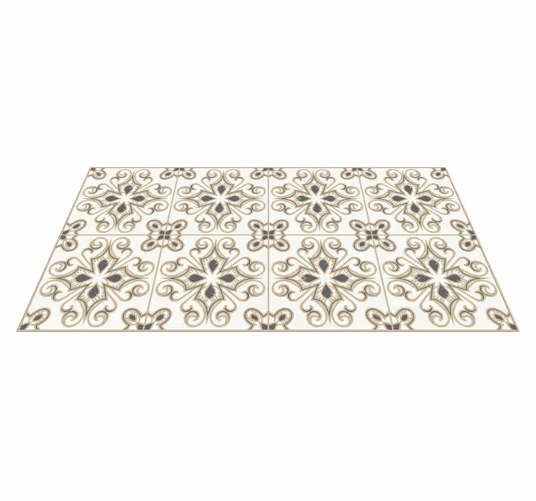 Tapis mosaique vinyle motif de mosaïque classique - TenStickers