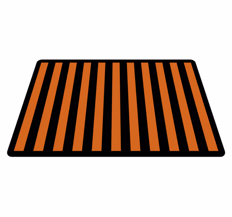 Tapis vinyle rayures simplicité rayée - TenStickers