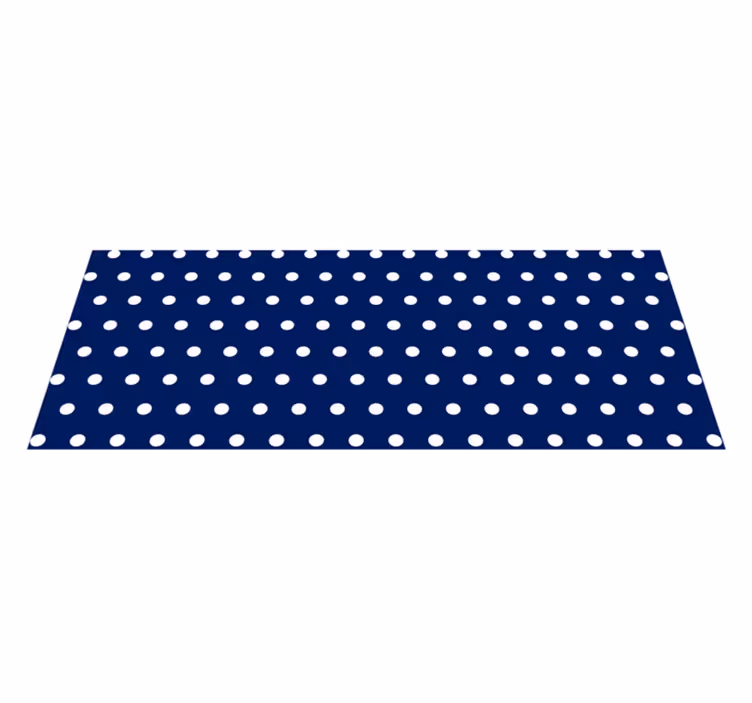 Tapis vinyle minimaliste décor à pois - TenStickers