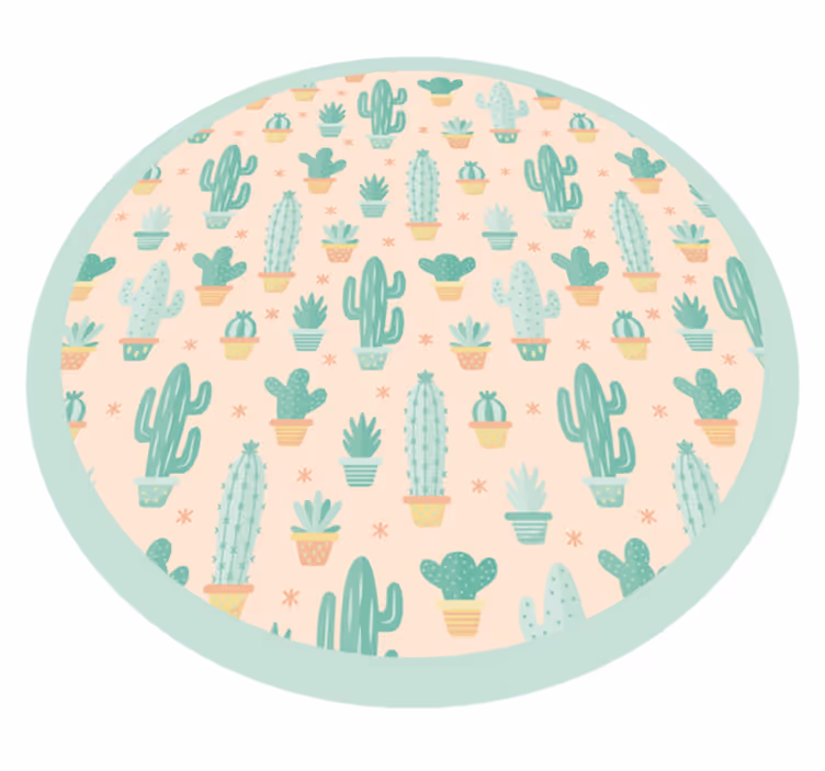 tapis vinyle pour enfants Cactus enfants - TenStickers