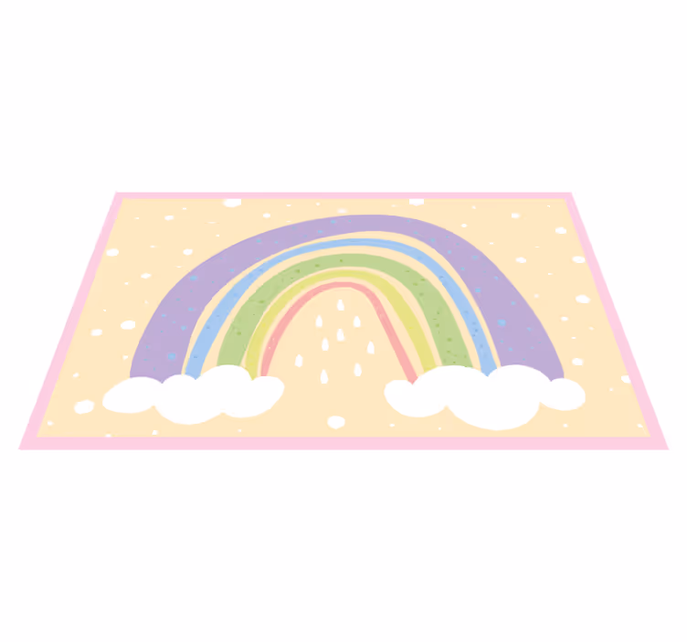 tapis vinyle pour enfants Arc en ciel - TenStickers