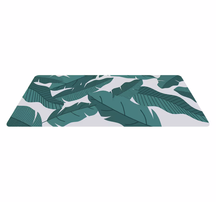 Tapis vinyle fleurs et plantes design feuillage botanique - TenStickers