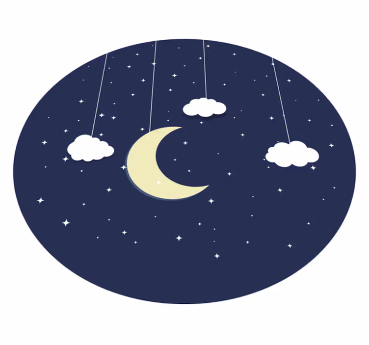 tapis vinyle pour enfants Nuit étoilée - TenStickers