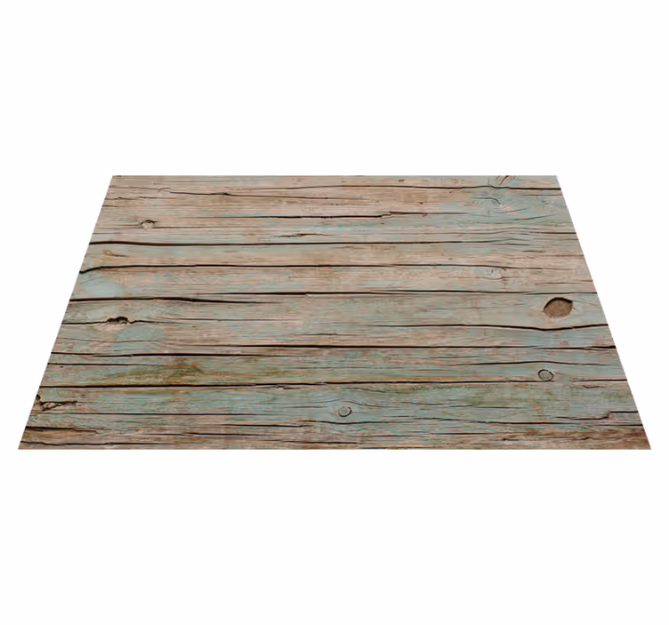 Tapis vinyle bois effet ancien - TenStickers