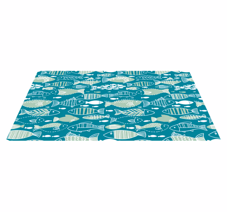 tapis vinyle animal Aquarium abstrait - TenStickers