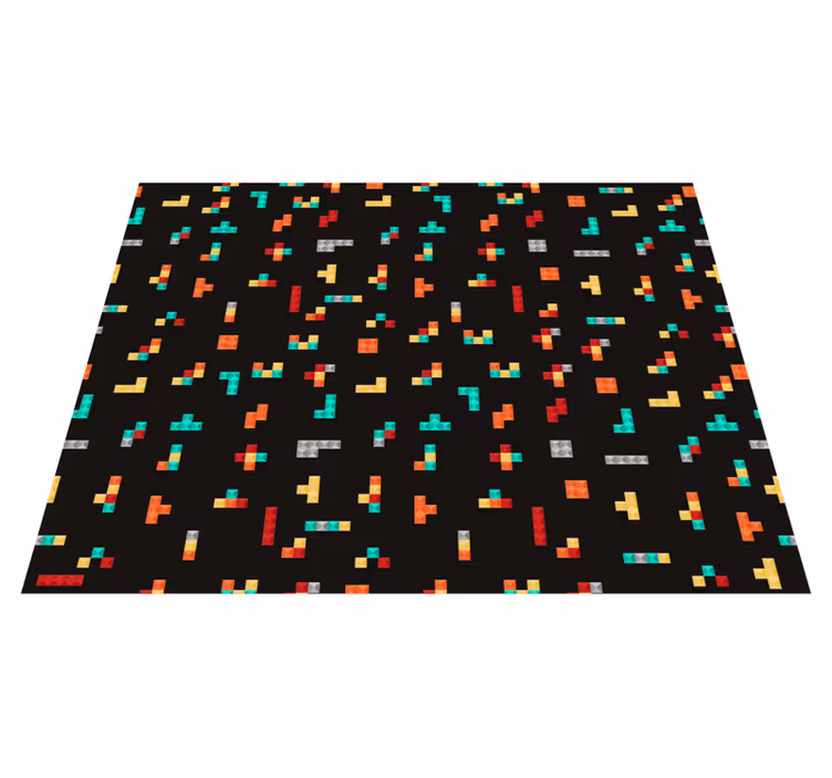 Tapis vinyle jeux thème tétris - TenStickers