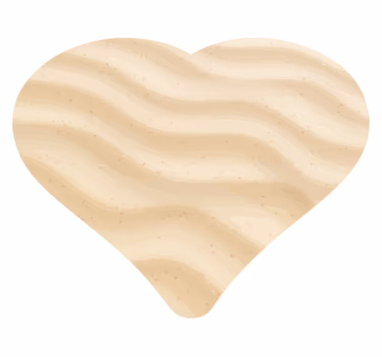 tapis vinyle moderne Amour de plage - TenStickers
