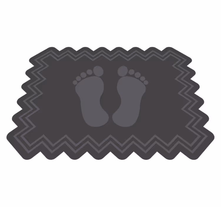 Tapis vinyle salle de bain tapis de bain empreinte - TenStickers